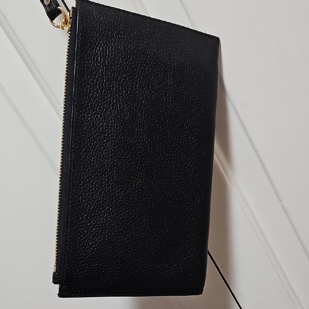 Michael Kors Black Pebbled Leather Wristlet - Picture 3 of 4
